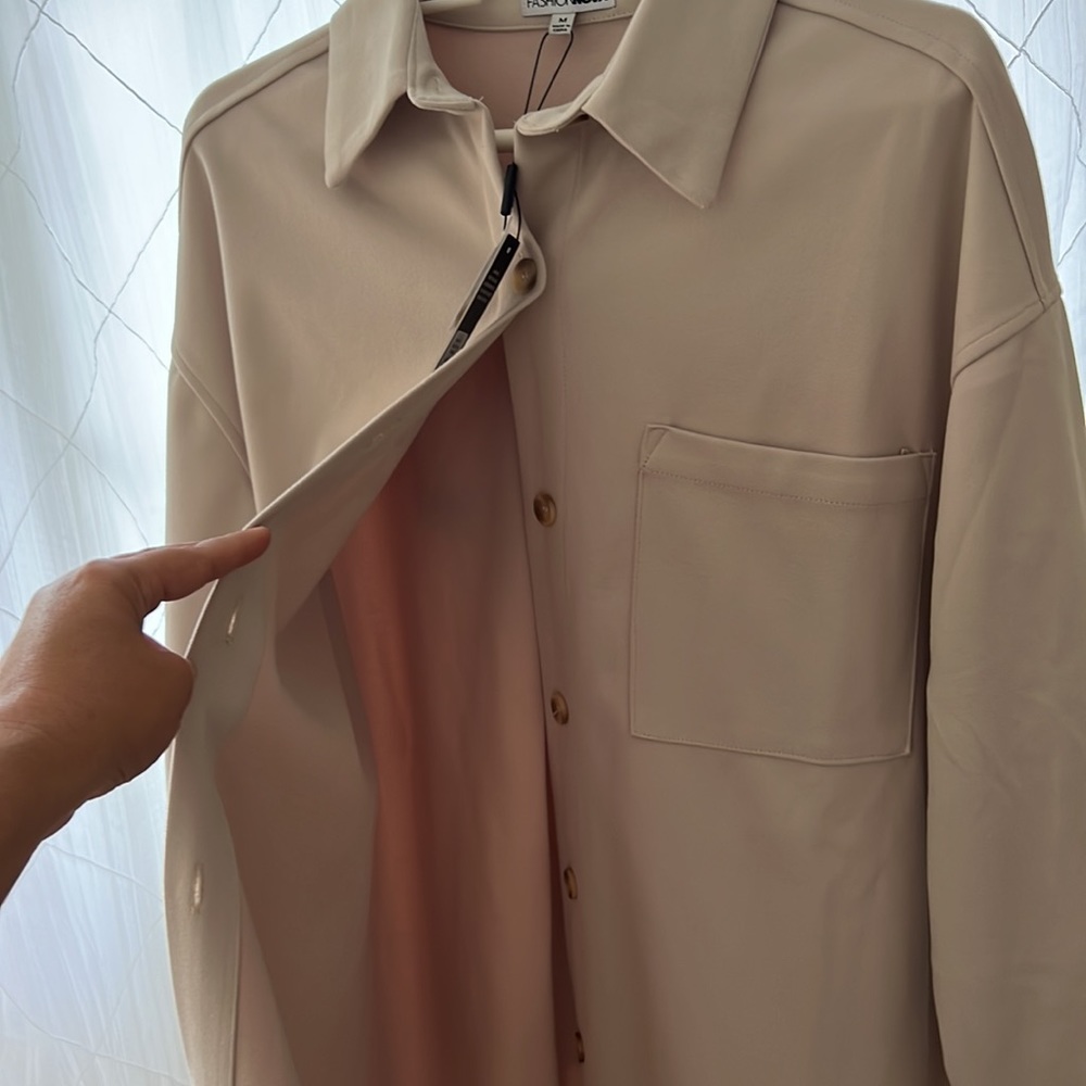 Fashion Nova Long Shacket Medium - Picture 4 of 6